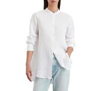 Langarmbluse MARC O'POLO, Damen, Gr. 36, weiß, Web, Obermaterial: 100% Leinen, casual, regular fit, Langarm Manschette, Blusen (92145930-36) weiß