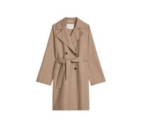 Marc O'Polo Damen Mantel aus Leinenmix, taupe, Gr. 40