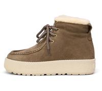 Stiefelette MARC O'POLO "mit flauschigem Warmfutter", Damen, Gr. 41, schwarz taupe, Obermaterial: 100% Leder (Rind), unifarben, Schuhe (30512055-41) schwarz taupe