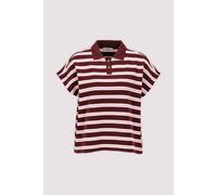 Marc O'Polo Damen Polo aus Baumwolle XS Dark red_multi_01