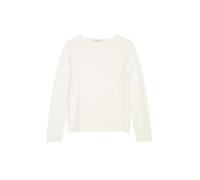 Marc O'Polo Damen Pullover aus Bio-Baumwolle Slim Fit, Cremefarben (White Cotton), M