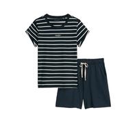 Marc O'Polo Regular Fit Pyjama-Set aus reiner Baumwolle in Dunkelblau, Größe XL
