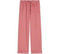 Marc O'Polo Damen Pyjamahose Mix N Match Flannel - Bright red Check - Größe M