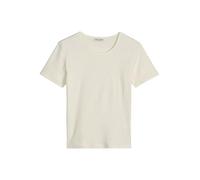 Kurzarmshirt MARC O'POLO "Mix N Match Airy Cotton Rib", Damen, Gr. S, weiß cotton, Rippware, Obermaterial: 98% Baumwolle, 2% Elasthan, bequem hüftbedeckend, Rundhals, Shirts, mit Rundhalsausschnitt (3