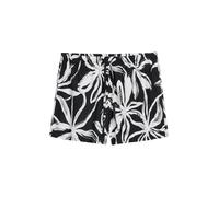 Schlafshorts MARC O'POLO "Mix N Match Cotton Modal", Damen, Gr. M, N-Gr, schwarz, weiß cotton print, Jersey, Obermaterial: 55% Baumwolle, 45% Modal, kurz, Hosen, mit floralem Print, seitlichen Taschen
