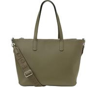 Marc O'Polo Damen Shopper Vreni M - Lederoptik, wasserabweisend - Dark Mossy Olive