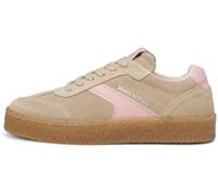 Sneaker MARC O'POLO "aus softem Veloursleder", Damen, Gr. 37, raw cream, natural rose, Obermaterial: 80% Leder, 20% Polyurethan, unifarben, Schuhe Sneaker (70762115-37) raw cream, natural rose