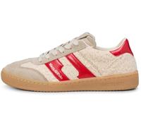 Marc OߴPolo Damen Sneaker flach mit Teddyfell im Retro-Stil, Rot (Natural Red), 39