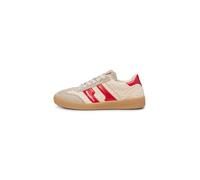 Marc OߴPolo Damen Sneaker flach mit Teddyfell im Retro-Stil, Rot (Natural Red), 40