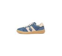 Sneaker MARC O'POLO "mit Teddyfell-Akzenten", Damen, Gr. 42, schwarz cloudless blau, beige, Obermaterial: 55% Leder (Rind), 45% Polyurethan, unifarben, Schuhe (39175124-42) schwarz cloudless blau, bei