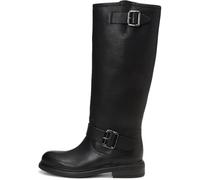 Stiefel MARC O'POLO "mit zwei dekorativen Riemen", Damen, Gr. 38, schwarz, Obermaterial: 100% Leder (Rind), unifarben, Schuhe (35277618-38) schwarz