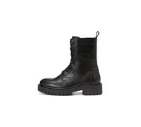 Marc OߴPolo Damen Stiefeletten zum Schnüren aus Leder mit Reißverschluss, Schwarz (Black), 39
