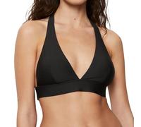 Marc O'Polo Bikini-Oberteil mit V-Ausschnitt Modell 'Essentials' in Black, Größe XS