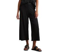 Jerseyhose MARC O'POLO "aus Feinripp-Jersey", Damen, Gr. L, Normalgrößen, schwarz, Obermaterial: 66% Lyocell, 32% Baumwolle, 2% Elasthan, unifarben, casual, gerade normal, Hosen (88705320-L) schwarz