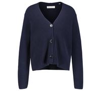 Cardigan MARC O'POLO "aus Heavy-Weight-Organic-Cotton" Gr. XS, blau Damen Strickjacken Cardigans (85933150-XS)