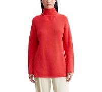 Marc O'Polo Damen Strickpullover aus Bio-Baumwolle Oversized Fit, Orange (Poppy Red), L