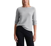 Marc OߴPolo Damen Strickpullover aus Bio-Baumwolle Slim Fit, Grau (Light Grey Melange 01), XS
