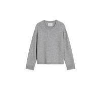 Marc O'Polo Damen Strickpullover aus Wollmix, grau, Gr. L