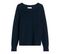 Marc O'Polo Damen Strickpullover - Knit Pullover Longsleeve, Rundhals, Grobstrick, Loose Fit, Baumwolle Dunkelblau / XS XS Blau