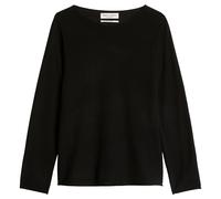 Marc O'Polo Damen Strickpullover - Knit Pullover, Merinowolle, Feinstrick, U-Boot-Ausschnitt, Slim Fit Schwarz / XS XS Schwarz