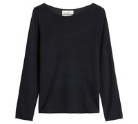 Marc O'Polo Damen Strickpullover - Knit Pullover, Merinowolle, Feinstrick, U-Boot-Ausschnitt, Slim Fit XL Blau