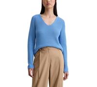 Marc OߴPolo Damen Strickpullover mit V-Ausschnitt Relaxed Fit, Blau (Cloudless Blue), XS