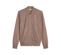 Marc O'Polo Regular Fit Sweatjacke mit Modal-Anteil in Taupe, Größe XL