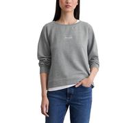 Marc OߴPolo Damen Sweatshirt aus Bio-Baumwolle Relaxed Fit, Grau (Grey Granite Melange), L