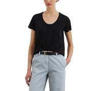 Marc O'Polo Damen T-Shirt aus Bio-Baumwolle Regular Fit, Schwarz (Black), L