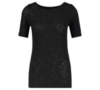 Marc O'Polo Damen T-Shirt mit U-Boot-Ausschnitt Bio-Baumwolle Schwarz XL