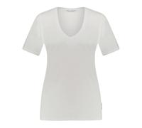 Marc O'Polo T-Shirt V-Ausschnitt aus Organic Cotton regular fit Damen Weiß M