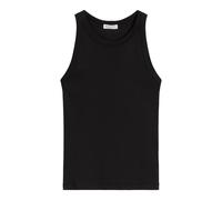Marc O'Polo Damen Tank Top - T-SHIRT SLEEVELESS, Rippjersey, Baumwolle Schwarz / M M Schwarz