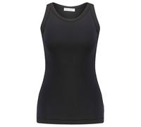 T-Shirt MARC O'POLO "aus Rippjersey", Damen, Gr. XL, schwarz, Obermaterial: 100% Baumwolle, unifarben, regular fit, Rundhals, Shirts T-Shirt (33762048-XL) schwarz