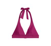 Bandeau-Bikini-Top MARC O'POLO "Abstract Leaf AOP", Damen, Gr. XL (46), N-Gr, raspberry coulis, Obermaterial: 84% Polyamid, 16% Elasthan, Bikini-Oberteile (23527016-XL) raspberry coulis