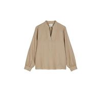 Marc O'Polo Damen Tunikabluse aus Leinen mit V-Ausschnitt, Beige (Summer Sand), 32