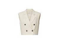 Marc O'Polo Damen Weste aus Leinenmix, beige, Gr. 40