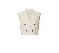 Marc O'Polo Damen Weste aus Leinenmix, beige, Gr. 42