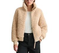 Blouson MARC O'POLO DENIM, Damen, Gr. L, sandpaper, Obermaterial: 100% Polyester. Futter: 100% Polyester, Rippstrickbündchen, Jacken Blouson, Stehkragen, Teddy-Blouson regular fit (71350356-L) sandpap