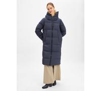 Daunenmantel MARC O'POLO, Damen, Gr. 40, blau (tiefblau sea), Web, Obermaterial: 100% Polyester. Futter: 100% Polyamid. Füllung: 80% Daunen, 20% Federn, regular fit lang, elastischer Bund, Mäntel, am