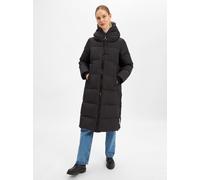 Daunenmantel MARC O'POLO, Damen, Gr. 40, schwarz, Web, Obermaterial: 100% Polyester. Futter: 100% Polyamid. Füllung: 80% Daunen, 20% Federn, modisch, regular fit lang, Langarm elastischer Bund, Mäntel