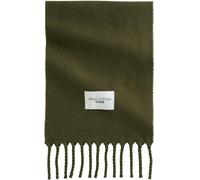 Wollschal MARC O'POLO DENIM "mit langen Fransen", Damen, fir grün, Obermaterial: 100% Wolle (Schafwolle), unifarben, Modetücher (11880516-0) fir grün