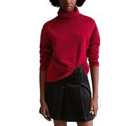 Strickpullover MARC O'POLO DENIM "aus Soft Wool Stretch", Damen, Gr. XS, rot mulberry, Obermaterial: 72% Schurwolle, 26% Polyamid, 2% Elasthan, unifarben, Pullover Strickpullover (15408227-XS) rot mul