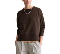 Sweatshirt MARC O'POLO DENIM "aus Organic Cotton-Mix", Damen, Gr. S, schwarz espresso, Obermaterial: 90% Baumwolle, 10% Polyester, unifarben, relaxed fit, Rundhals, Bündchen, Sweatshirts Sweatshirt (1