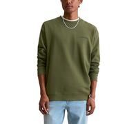 Sweatshirt MARC O'POLO DENIM "mit großem Rückenprint", Herren, Gr. XL, schwarz moss, Obermaterial: 100% Baumwolle, unifarben, relaxed fit, Rundhals, Rippbündchen, Sweatshirts Sweatshirt (74834431-XL)