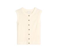 Strickweste MARC O'POLO DENIM "aus weichem Organic Cotton-Mix", Damen, Gr. M, creamy weiß, Obermaterial: 82% Baumwolle, 18% Polyamid, unifarben, Westen Strickweste (71875909-M) creamy weiß