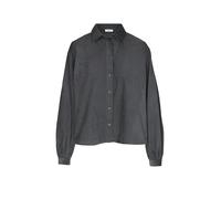 Langarmbluse MARC O'POLO DENIM "aus Organic Cotton", Damen, Gr. L, grau (light graphite), Obermaterial: 100% Baumwolle, unifarben, regular fit normal, Manschette, Blusen (29383343-L) light graphite