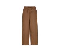 Marc O'Polo DENIM Regular Fit Leinenhose aus Leinen-Baumwolle-Mix in Mittelbraun, Größe XS