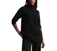 Strickpullover MARC O'POLO DENIM "aus Organic Cotton-Mix", Damen, Gr. S, schwarz, Obermaterial: 60% Baumwolle, 40% Polyacryl, unifarben, Pullover Strickpullover (41357001-S) schwarz