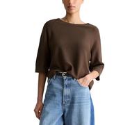Marc OߴPolo Denim Damen Pullover mit Rundhalsausschnitt Relaxed Fit, Braun (Hazelnut Brown), XL