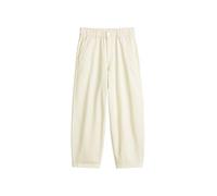 Marc O'Polo Denim Damen Barrel-Hose mit Elastikbund Cropped, Cremefarben (Creamy White), XL